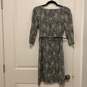 Mm la fleur etsuko dress in white/black size 2